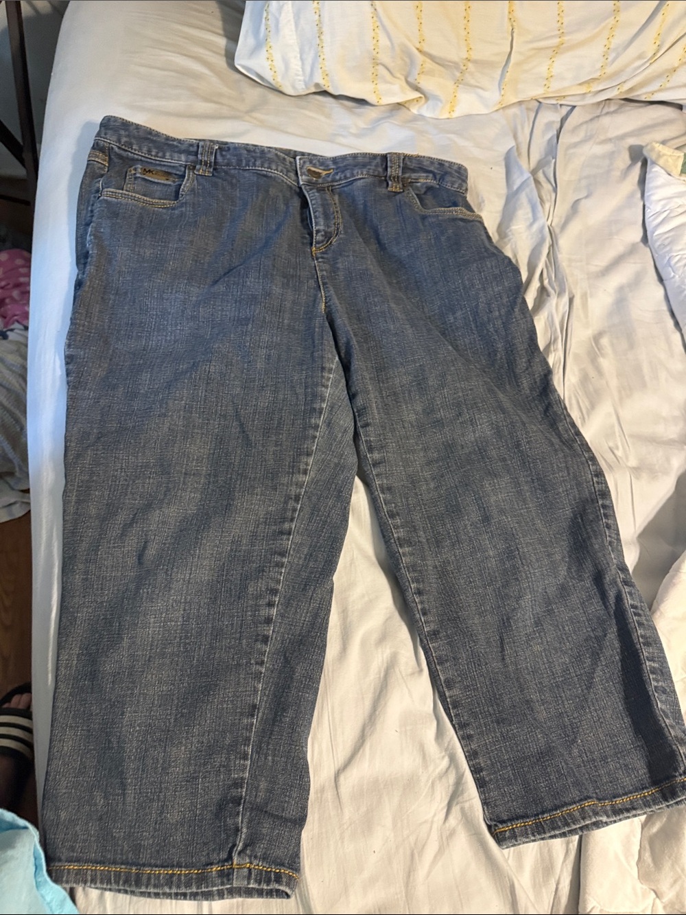 Michael Kors Light Blue Women's Relaxed Jeans capris